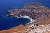 Crete - Loutro (Hania prefecture / near Sfakia): town and bay (photo by Alex Dnieprowsky)