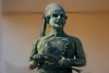 Crete - Paleochora / Paliochora / Paleohora (Chania prefecture): statue (photo by Alex Dnieprowsky)