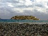 Crete - Spinalonga island (Lassithi prefecture): a former leper colony - seen from Elounda - the Venetian castle (photo by Alex Dnieprowsky)