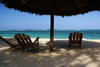 Playa Maguana, Baracoa, Guantnamo province, Cuba: beach chairs in the shade - photo by A.Ferrari