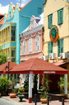 Curacao - Willemstad: Restaurants along Handelskade, Punda waterfront - photo by S.Green