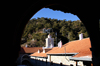 Kykkos Monastery - Troodos mountains, Nicosia district, Cyprus: roofs and bell tower - photo by A.Ferrari