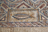 Kourion - Limassol district, Cyprus: fish - mosaic in the baths - complex of Eustolios - photo by A.Ferrari