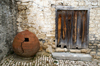 Lofou - Limassol district, Cyprus: old pot and old door - photo by A.Ferrari