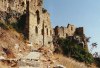 North Cyprus - Kyrenia region: walls of St Hilarion castle (photo by Galen Frysinger)