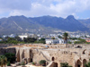 North Cyprus - Kyrenia / Girne: view from the castle towards the mountains (photo by Rashad Khalilov)