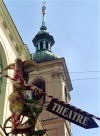 Czech Republic - Prague: Theatre sign (photo by M.Bergsma)
