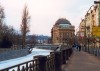 Czech Republic - Prague: National theatre and the Slovansky island (Narodni divadlo i Slovansky Ostrov - Masarykovo nabr.) (photo by Miguel Torres)