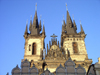 Czech Republic - Prague: towers of the Church of Our Lady before Tyn (photo by J.Kaman)