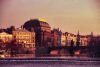 Czech Republic -  Prgue: National Theatre and Legii Bridge at sunrise / Narodni divadlo i most Legii (photo by M.Gunselman)