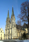 Czech Republic - Olomouc: St Wenceslas Cathedral and Wenceslas Square / katedrala Sv.Vaclava - Vaclavske namesti - photo by J.Kaman