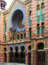 Czech Republic - Prague / Praha (Bohemia) / PRG: Jubilee Synagogue, built in 1906 to 1907 by Wilhelm Stiastny, of Vienna, is the largest Jewish place of worship in Prague (photo by J.Kaman)