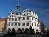 Czech Republic - Litomerice / Leitmeritz - st nad Labem Region (Northern Bohemia): the Old Town Hall, now the Regional Homeland Museum - Mirove namesti - photo by J.Kaman