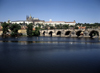 Czech Republic - Prague: view of Hradcany with Charles Bridge and River Vltava - photo by J.Fekete