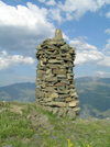 Russia - Dagestan - Tsumada rayon - Richaganikh: stone pile (photo by G.Khalilullaev)