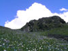 Russia - Dagestan - Tsumada rayon - Addala-Shukhgel'meer mountain: rock formation (photo by G.Khalilullaev)