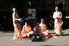 Denmark - Copenhagen: Hare Krishna gang sings their mantra (photo by Charlie Blam)