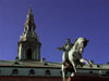 Copenhagen: Statue of  King Frederik VII in front of parliament - Christiansborg Castle - sculptor Vilhelm Bissen (photo by G.Friedman)