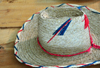 El Catey, Saman province, Dominican republic: Panama hat with Dominican colors - Saman El Catey International Airport - photo by M.Torres