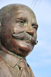 Puerto Plata, Dominican republic: bust of General Ricardo Limardo - Parque Regalado - photo by M.Torres