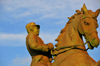 Puerto Plata, Dominican republic: statue of General Gregorio Lupern - one of the founders of the Restauracin masonic lodge - photo by M.Torres