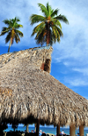 Ro San Juan, Mara Trinidad Snchez province, Dominican republic: Polynesian architecture at an all-inclusive resort - photo by M.Torres