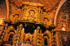 Quito, Ecuador: iglesia de La Compaa de Jesus - Jesuits' Church - gold leaf extravaganza of the lateral altar, with Solomonic columns, angels and saints - one of the Baroque masterpieces of South America - photo by M.Torres