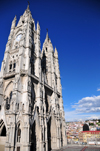 Quito, Ecuador: Basilica of the National Vow - concrete marvel, inspired in Paris's Notre-Dame - architect Emilio Tarlier - Baslica del Sagrado Voto Nacional - Catedral Consagracin de Jess - Baslica de San Juan - photo by M.Torres
