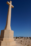 Egypt - El Alamein:  WW2 war memorial and cemetery - cross - photo by  J.Wreford