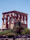 Philae, Aswan Governorate, Egypt: Kiosk of Trajan or the Bed of the Pharaoh - island of Agilka - Unesco world heritage site - photo by M.Torres