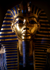 Africa - Egypt - Cairo: Funerary mask of Tutankhamun's mummy - Egyptian Museum-  Pharaoh of the Eighteenth dynasty - Tutenamen - Tutenamon - photo by J.Fekete