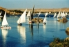 Egypt - Aswan: feluccas sailing on the Nile (photo by J.Kaman)