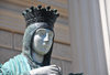 San Salvador, El Salvador, Central America: National Palace - statue of queen Isabella I of Castile - photo by M.Torres