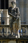 England - Bath (Somerset county - Avon): Statue of a Roman man at the Roman Baths - photo by C. McEachern