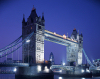 London: Tower Bridge - night arrives - photo by A.Bartel
