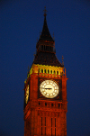 London: Big Ben at night - Victorian Gothic style, architect Charles Barry - photo by M.Torres