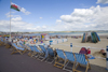 Weymouth Beach, Dorset, England: deck chairs - photo by I.Middleton