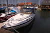 Hythe, New Forest, Hampshire, South East England, UK: boat in the marina - photo by I.Middleton