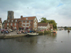 England - Wareham (Dorset County): the quay and the old granary - photo by N.Clark