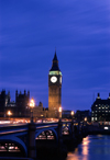 London, England: Big Ben and the arches of Westminster Bridge - photo by A.Bartel
