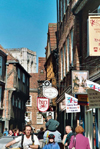 York (North Yorkshire): York: the Shambles (photo by David Jackson)