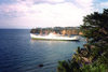 Bioko island / isla de Fernando P, Equatorial Guinea: Malabo - cargo ship on the bay - photo by B.Cloutier