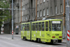 Estonia - Tallinn: yellow tram - Tatra KT4 - tramway - urban transportation - photo by A.Dnieprowsky