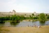 Estonia - Narva: the Ivangorod castle from the Narva beach (Ida-Virumaa province) (photo by P.Alanko)