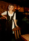 Estonia - allinn - Old Town - Old Hansa - Costumed Server - Estonian girl - photo by K.Hagen
