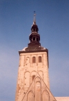 Estonia - Tallinn: bell tower St. Nicholas church - Niguliste kirik - photo by M.Torres