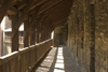 Estonia - Tallinn: walking along the city walls - restored section of the walls - UNESCO world heritage site - photo by C.Schmidt