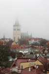 Estonia - Tallinn: St. Olav's church in the mist (photo by C.Schmidt)