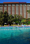 Addis Ababa, Ethiopia: Hilton Addis Ababa hotel - view from the pool - photo by M.Torres