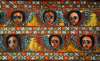 Gondar, Amhara Region, Ethiopia: Debre Berham Selassie church - the many expressions of angels' faces - photo by M.Torres